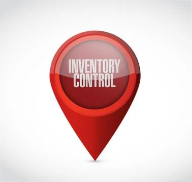 Inventory control pointer sign concept Ilustração Stock