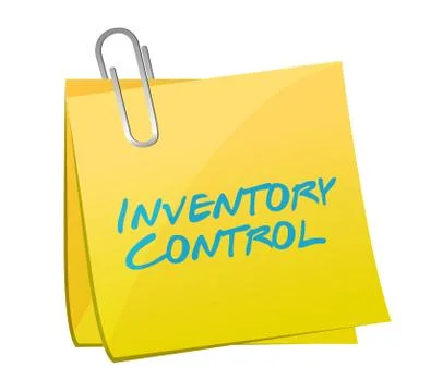 Inventory control post illustration design Ilustração Stock