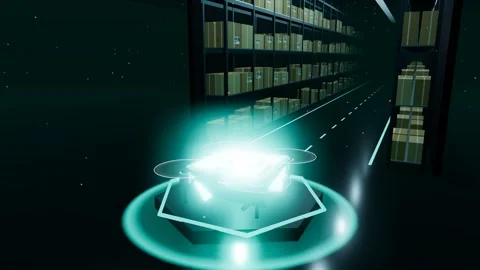 Inventory Drone Settling Into A Docking Nest As Petals Fold Open Stock Footage 344286337