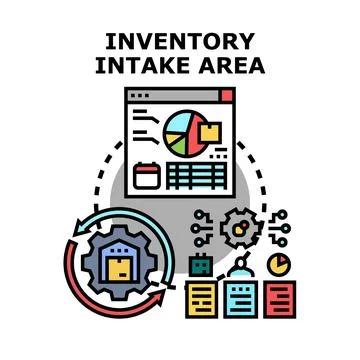 Inventory intake area logistics management process 库存插图