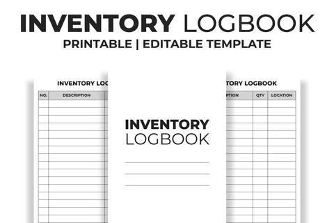 Inventory Logbook KDP Interior Stock-Illustration