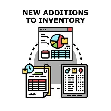 Inventory management adding new products concept イラスト素材