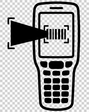 Inventory Management Barcode Scanner Mobile Handheld Computer PDA 库存插图