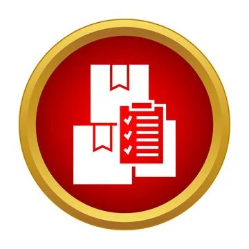 Inventory management checking boxes for shipping delivery logistics イラスト素材