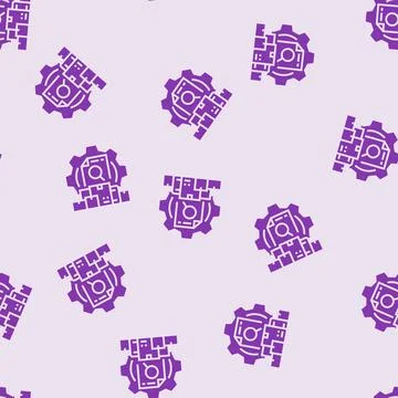 Inventory management glyph seamless pattern Stockillustratie
