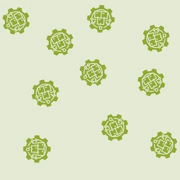 Inventory management logistic manager glyph seamless pattern イラスト素材