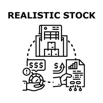 Inventory management optimizing business finances and profitability Stock Illustration