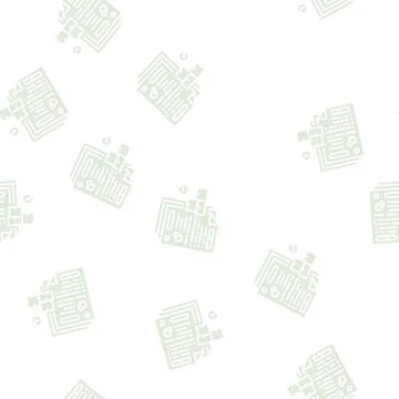 Inventory paperwork glyph seamless pattern Stock Illustration