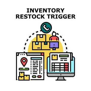 Inventory restock trigger receiving order delivery tracking 库存插图
