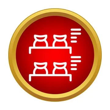 Inventory stock control system icon Stock Illustration