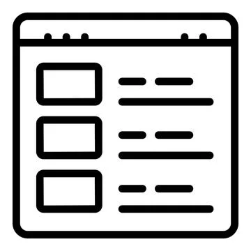 Inventory supplier icon outline vector. Digital management Stock Illustration
