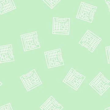 Inventory value report line seamless pattern Stock Illustration
