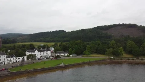 Inverary - the town shot from drone Stock Footage 159477121