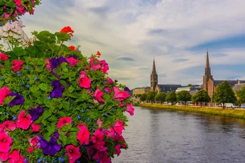 Inverness cityscape Stock Photos