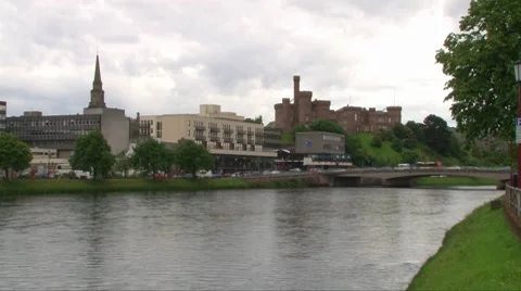 Inverness River Ness Stock Footage 8359794