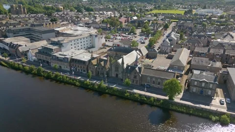 Inverness in Scotland by drone Stock Footage 281262235