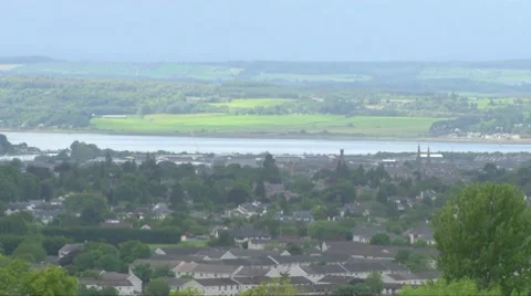 Inverness Skyline Stock Footage 8359769