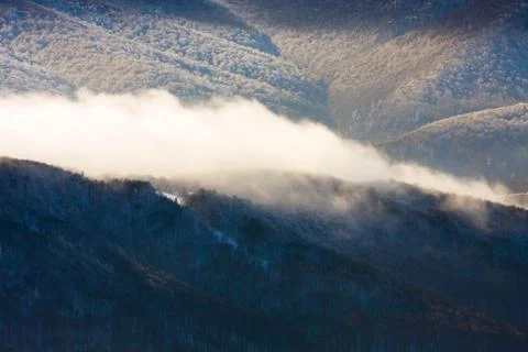 Inversion in the mountains Stock Photos