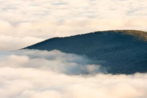 Inversion, only clouds Fotos Stock