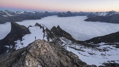 Inversion over Hjorundfjord Stock Footage 99622091