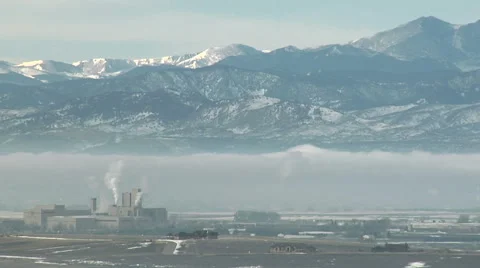 Inversion Traps Pollution Stock Footage 54743922