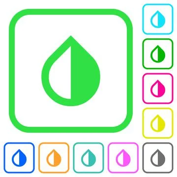 Invert colors vivid colored flat icons Illustrazione stock