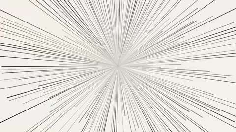 Inverted anime zoom burst speed lines on white background Stock Footage 337208842