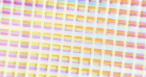 Inverted close-up macro shot through microscope of modern smartphone display Stock Footage 172575602