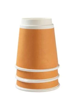 Inverted Coffee Cups Stock Photos