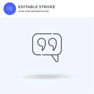 Inverted Commas icon vector, filled flat sign, solid pictogram isolated on white イラスト素材