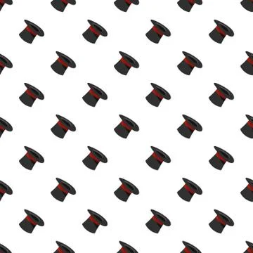 Inverted hat pattern seamless Illustrazione stock