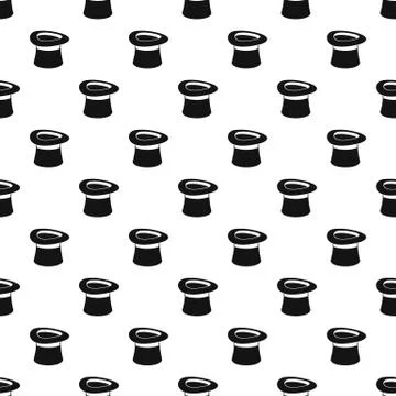 Inverted hat pattern seamless vector Stockillustratie