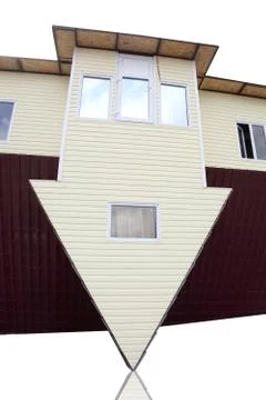 Inverted house Stock Photos