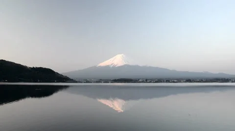 Inverted image of Mt. Fuji Video stock 39154996