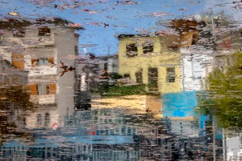Inverted image. Reflections. Stock Photos
