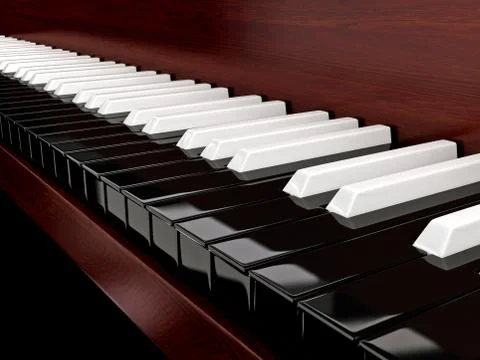 Inverted piano Stock Illustration