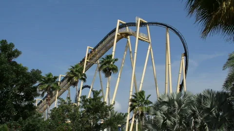 Inverted Roller Coaster 01 Video stock 691844
