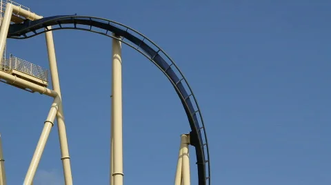Inverted Roller Coaster 02 Video stock 691847