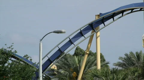 Inverted Roller Coaster 03 Video stock 691850
