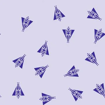 Inverted triangle female body type glyph seamless pattern Illustrazione stock