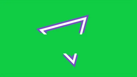 Inverted Triangle Frame Lower Third Green Screen Motion Background 스톡 동영상 347132703