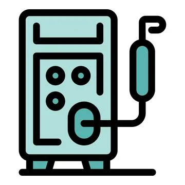 Inverter welding machine connecting cable and grounding cable for metal work Stock Illustration