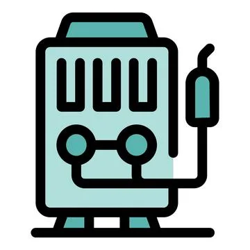 Inverter welding machine converting alternating current to direct current Stock Illustration