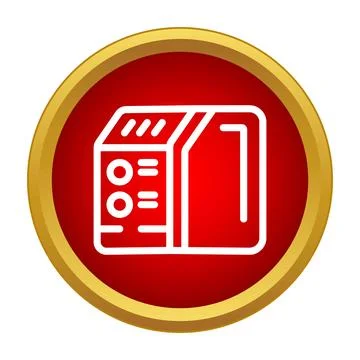 Inverter welding machine icon representing metalwork equipment Stock Illustration