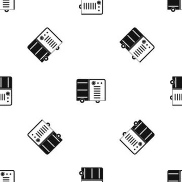 Inverter welding machine pattern seamless black Stockillustratie