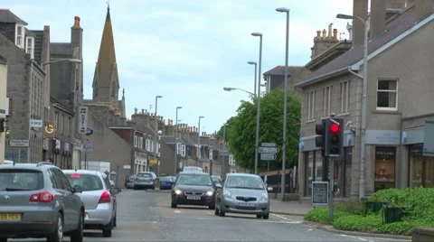 Inverurie Traffic Stock Footage 8359431