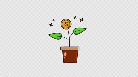 Invest icon Stock Footage 308389772