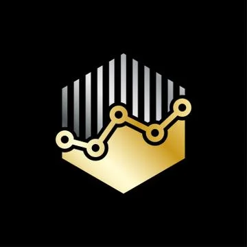 Invest vector logo template concept. Economic finance investment sign. Business 스톡 일러스트
