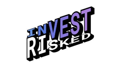 INVEST vs RISKED, 3D Text Animation in Isometric View with Opposite Word Motion Stock Footage 314263590