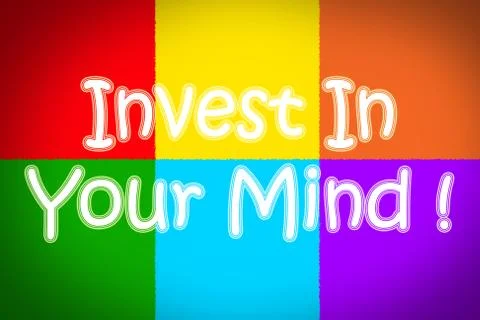 Invest in your mind concept Stock Illustration